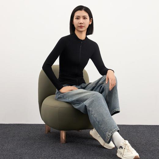 【舒服到不想脱】女士德绒修身拉链外套  修身保暖 运动风可叠穿外套 亲肤柔软轻薄保暖 300g 商品图4