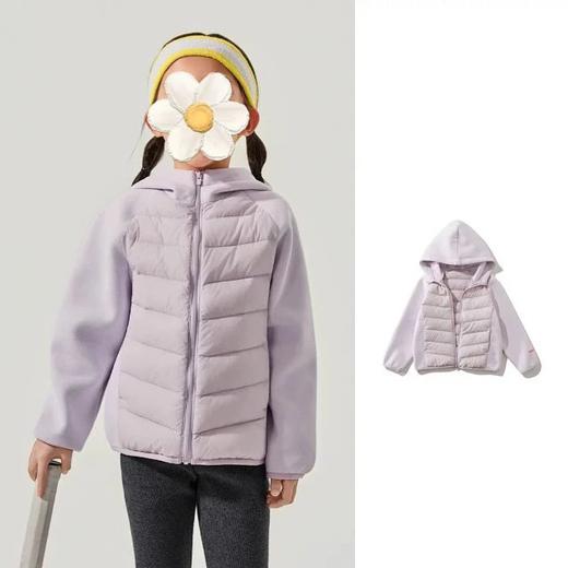 简单大方舒服  95白鸭绒 儿童拼接德绒羽绒服 商品图0