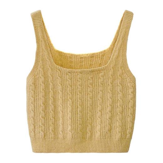 【YW】无忧购【甄选】日系叠穿修身外搭针织小吊带马甲背心 （截单后3-5天发货） 商品图3