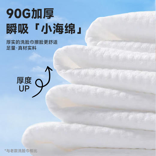 棉诺康善洗脸巾一次性洁面巾4包200抽洁面巾加厚90g抽式洗脸巾婴儿干湿两用洗面擦脸毛巾洗脸巾 商品图3