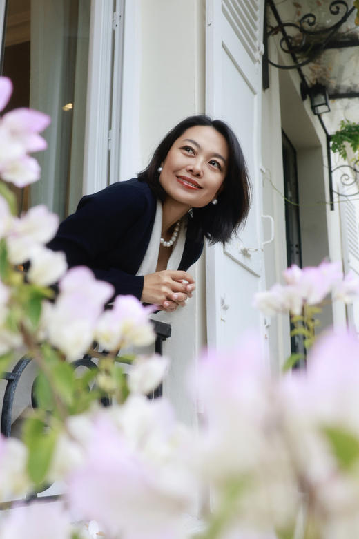 100%山羊绒假两件双色v领开衫 商品图1