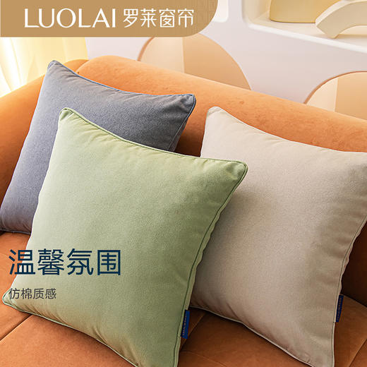 罗莱软装 秋分芝麻糊色抱枕  45*45cm 商品图2