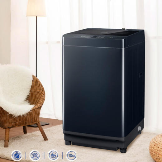 252260松下（Panasonic）波轮洗衣机十公斤大容量全自动智能洗衣机XQB100-M1U3C 商品图0