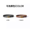 双G扣真皮女士百搭皮带 商品缩略图4