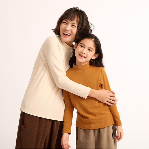 7-15天发货龙之涵 亲子款7A抗菌抓绒热皮肌底衣 中大童秋冬新款打底 可外穿可内搭 婴幼儿A类标准 商品图9