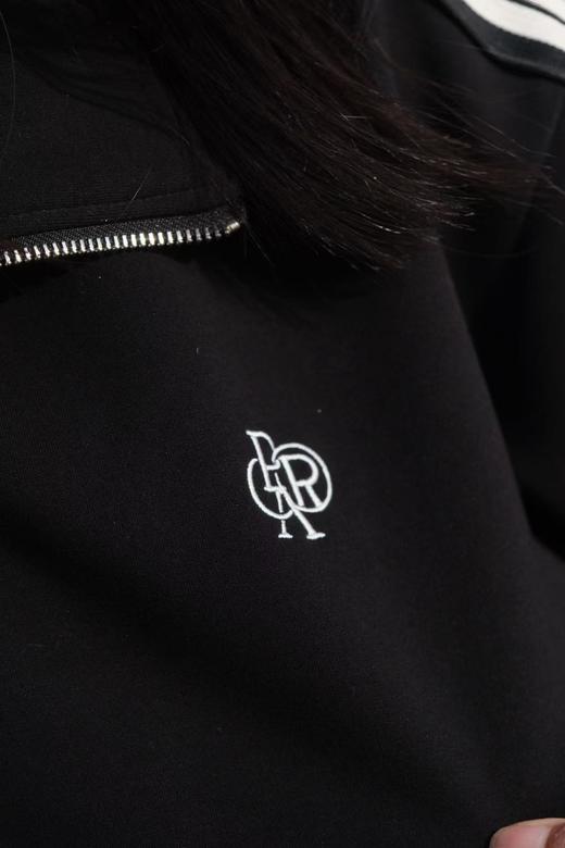 【乘风破浪的姐姐延展款】男女同款空气层美式复古装饰织带卫衣 商品图5