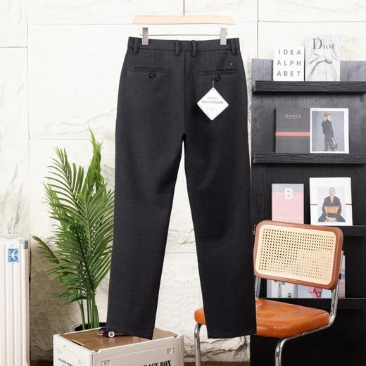 D110603品质巨献！360度无死角包边！秋冬男士羊毛呢轻商务修身小直筒休闲长裤 商品图7