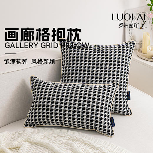 罗莱软装 画廊格抱枕 商品图0