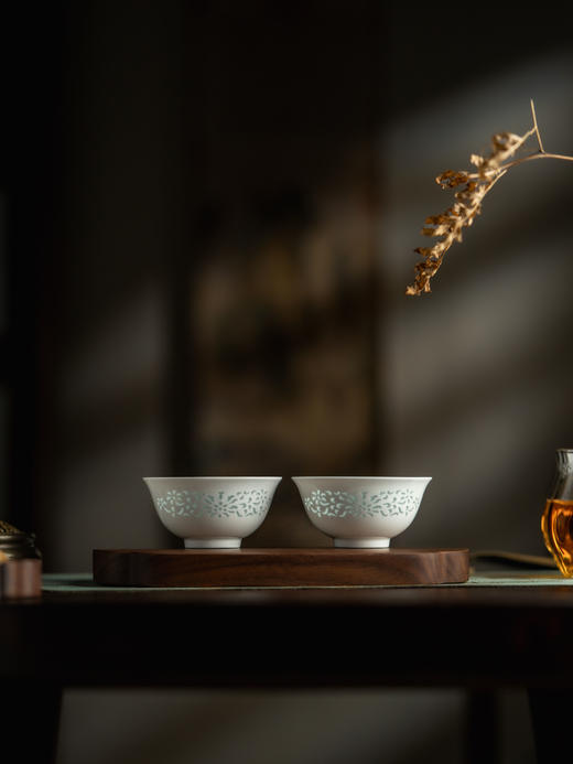 富玉 |  富玉陶瓷景德镇玲珑茶杯平安喜乐玲珑茶杯 商品图1