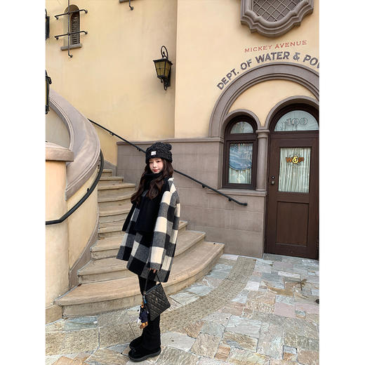 金蘑菇菇 围巾大衣 / 羊驼加厚版本 小个子本命 商品图5