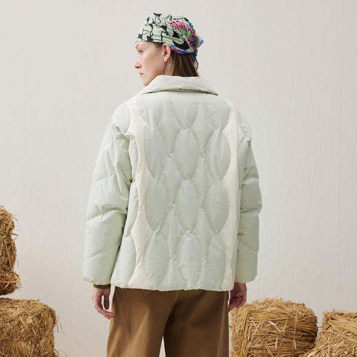 谜底立领羽绒服短款2025年冬季新品90白鸭绒保暖时髦女254MY1713 商品图2