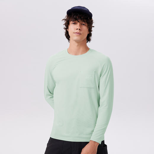 男装圆领长袖上衣（桃皮）5633 商品图4