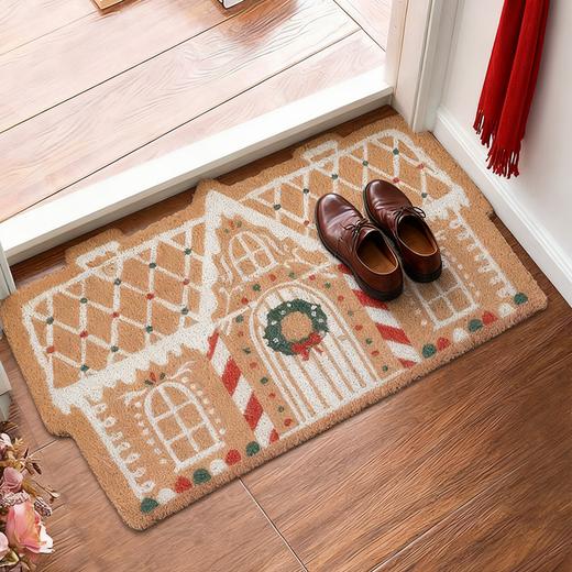 【限时秒杀】【圣诞专场】【加厚仿羊绒材质 超舒适~】圣诞节系列装饰加厚地毯地垫 卧室客厅床边毯耐脏防蹭 圣诞树/饼干屋等多款造型可选 商品图6