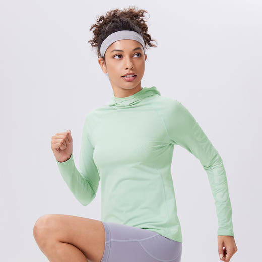 女款连帽长袖上衣（桃皮）5622P 商品图4