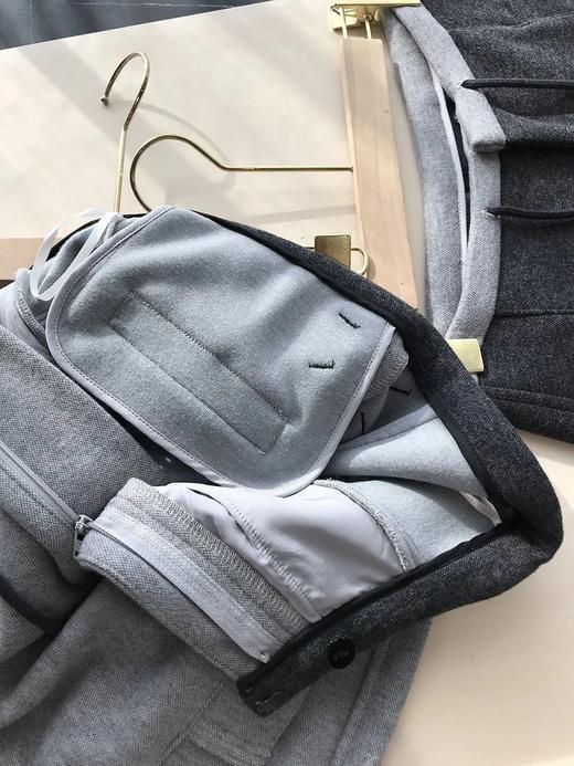 D110616复古撞色加厚醋酸绵羊毛裤女休闲长裤 商品图8