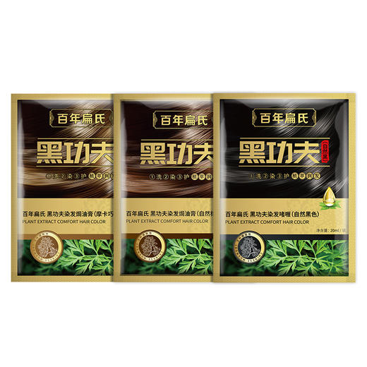 百年扁氏黑功夫袋装泡泡染 商品图4