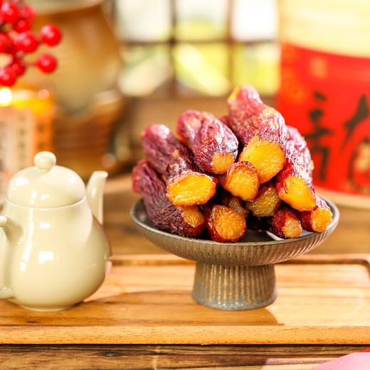 🍠 三蒸三晒 · 香甜糯的古法老味道地瓜干 · 0糖 · 0香精 · 0色素  · 0防腐 ·  配料表只有新鲜地瓜⚠️⚠️收到冷冻保存⚠️⚠️ 商品图1