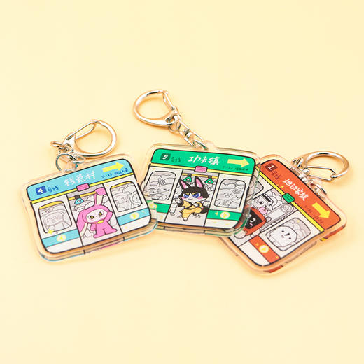 郑州地铁线路钥匙扣/郑州地铁文创挂饰 商品图1