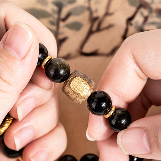 珠御在殿【紫禁守护】金曜石手串/项链 虎眼金曜 金瑞呈祥 流光婉转 福运交织【G】 商品图7