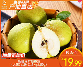 新疆库尔勒香梨（大果）/1份（1.5kg±50g）补单专用