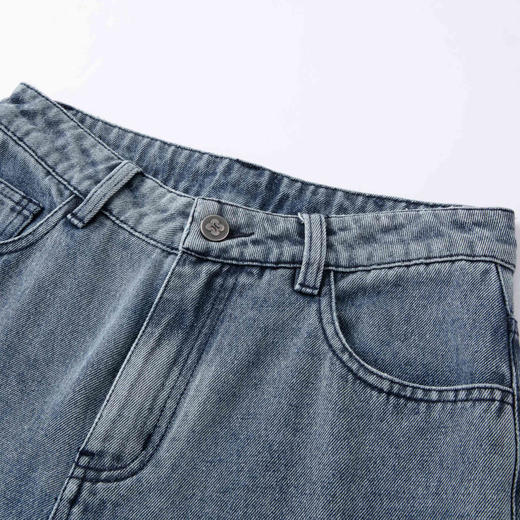 Herlian2025冬季新品水洗弯刀牛仔裤 商品图2