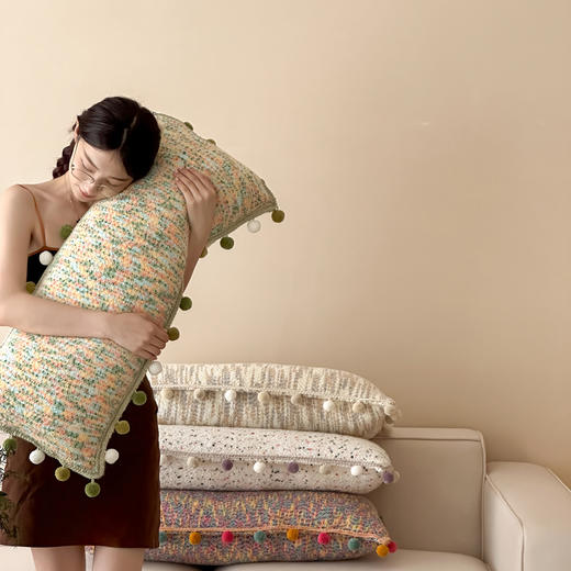 自然醒半糖主义彩虹毛球毯MT 商品图13