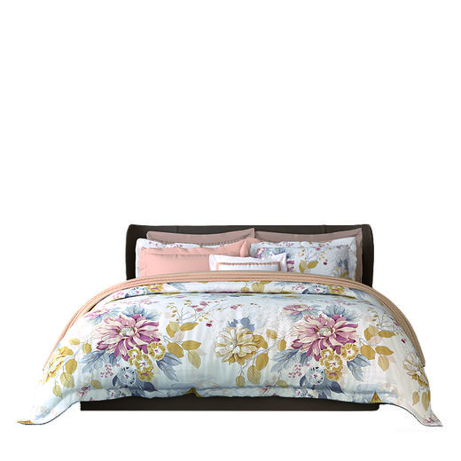 富安娜(FUANNA) 纯棉四件套-清叶梦语 商品图2