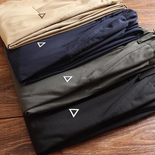 D110605秋冬新品加绒保暖防风防水男士直筒松紧腰三角标休闲长裤！ 商品图5