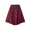 谜底格纹半身裙2025年冬季新品复古优雅高腰撞色拼接女254MB1666 商品缩略图4