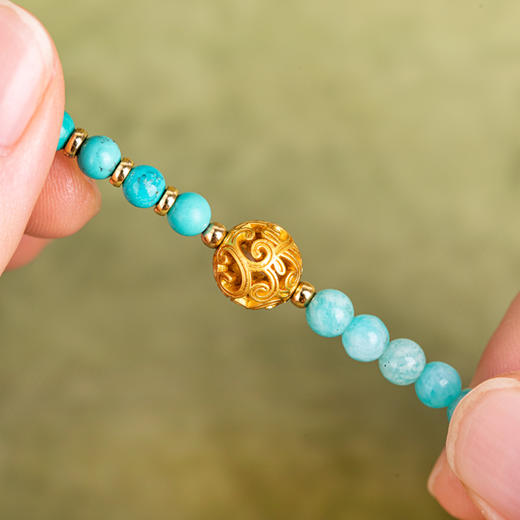 珠御在殿·平安长生绿松石系列首饰 ， 紫禁文创出品，严选高品质，戴出中式高级美【G】 商品图5