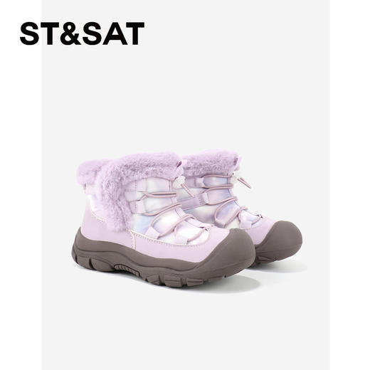 【童鞋】星期六户外防滑厚绒保暖男女童雪地靴SSD4198L38 商品图4