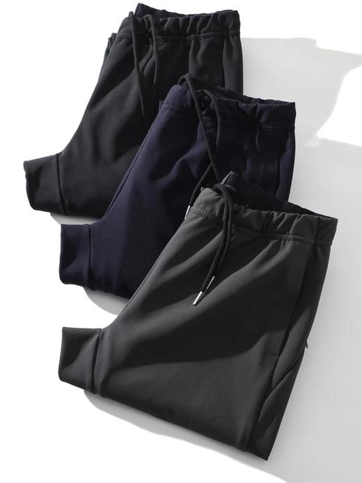 D110612户外机能风加绒保暖微弹纯色软壳裤 抗撕裂三防功能性裤子休闲裤 商品图5