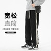 罗蒙男士秋冬款休闲裤侧边条纹杠灯芯绒时尚百搭宽松直筒版型显腿长潮男潮搭长裤子 商品缩略图4