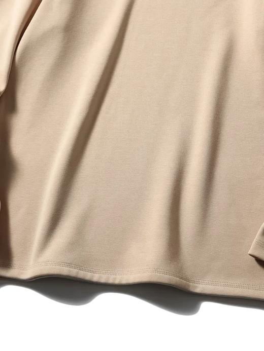 D110611加绒亲肤棉复合细腻羊羔绒拼接纯色圆领套头保暖打底衫！男女同款 商品图10