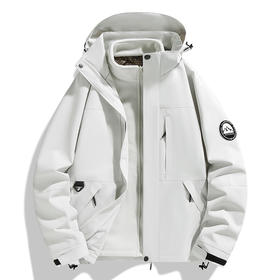 优选丨吉普品牌直发！【JEEP SPIRIT 三合一冲锋衣96999款】纳米技术升级仿荷叶式面料 户外情侣款外套 可拆卸登山服  宽松版型 请看尺码表选码！