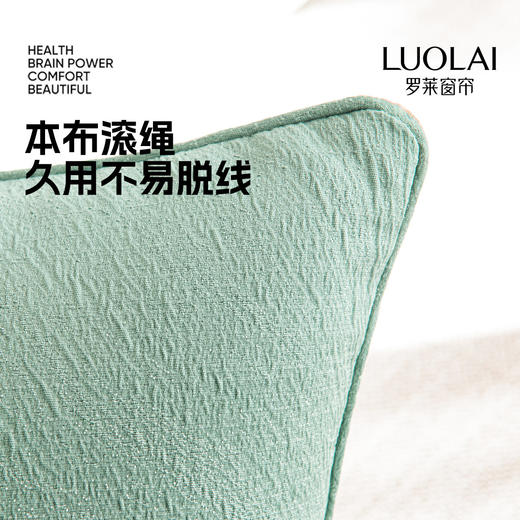 罗莱软装 雨雾抱枕焦糖色 45*45cm 商品图2