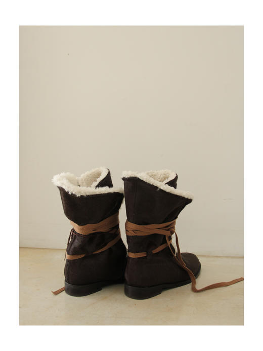 Kaiy Xiao 魔法星星系列  冰原雪绒绑带靴 商品图6