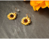 【Michael Michaud】梵高向日葵系列 琥珀花蕾耳环 商品缩略图0