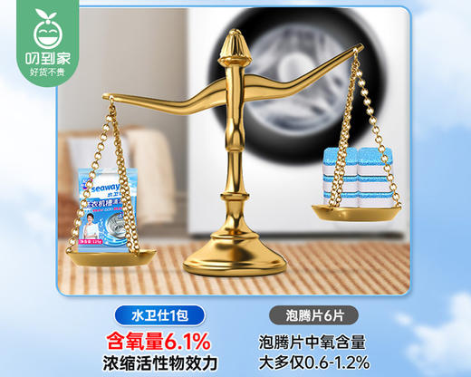 水卫仕洗衣机槽清洁剂/1盒（125g*6袋） 商品图2