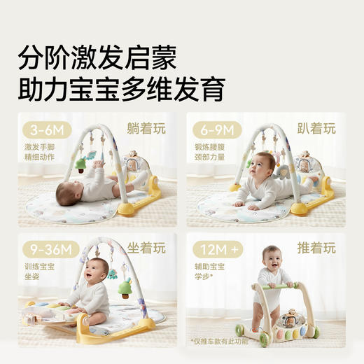 【安抚玩乐】嫚熙婴儿健身架脚踏钢琴宝宝0岁以上新生婴儿礼物见面礼婴儿玩具 商品图3