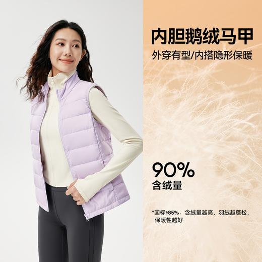 MOLYVIVI魔力薇薇小蛮腰鹅绒羽绒服女2025冬季新款防风防水三合一软壳外套 商品图1