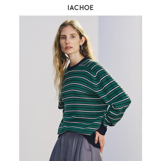 棉仓3661505016-绿野仙踪条纹羊毛毛衣 商品图3