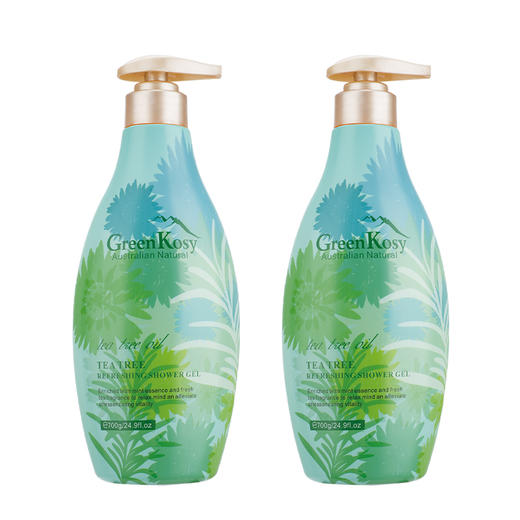 绿色溪谷茶树舒爽沐浴露700G*2瓶 商品图0