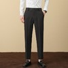 毛呢西裤！男加绒加厚休闲商务直筒裤！2025男士职业裤子冬季长裤毛料西装裤！ 商品缩略图14