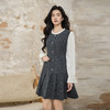 奢姿大码女装2025冬季减龄百褶拼接连衣裙胖妹妹喇叭袖时尚裙子9954853690 商品缩略图2