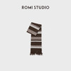 ROMI STUDIO“复古调性”羊毛混纺撞色条纹毛边流苏围巾 RWCWPU6992 商品缩略图1