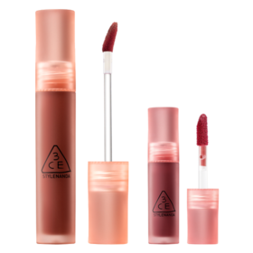 6932313162974  三熹玉3CE  【水雾套组】含迷你唇露雾面唇釉显白不易沾杯肉桂奶茶色日常礼物【4.6g+1.5g迷你唇釉】