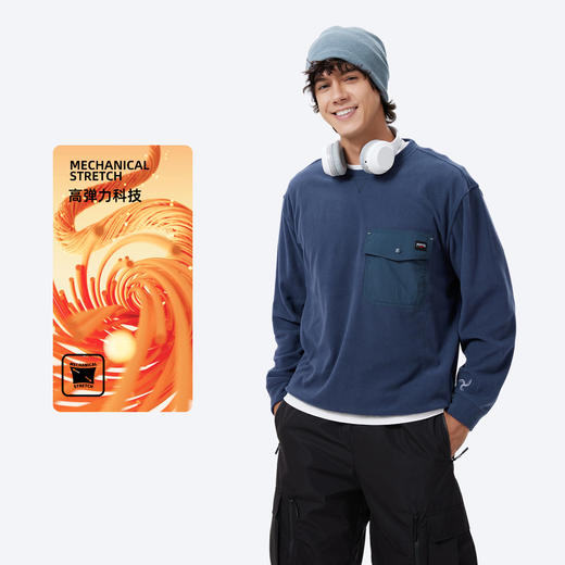 男装圆领长袖上衣（暖绒）2501 商品图2