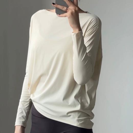 【特价】裸感宽松透气健身/普拉提瑜伽长袖T恤 商品图9