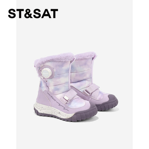 【童鞋】星期六机能风厚绒保暖男女童雪地靴SSD419AL3V 商品图2